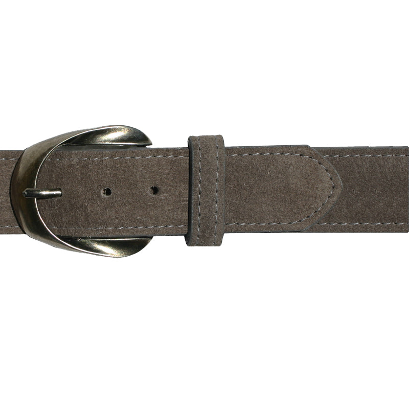 Inverted Ribbon -Grey Suede