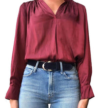 Load image into Gallery viewer, Inverted Ribbon -Navy Suede
