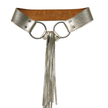 Load image into Gallery viewer, Fringe Belt -  Ivory Metallic
