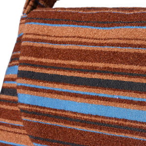 Large Shoulder Bag - Brown Stripe 1978