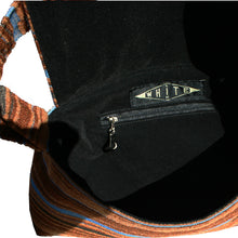 Load image into Gallery viewer, Large Shoulder Bag - Brown Stripe 1978
