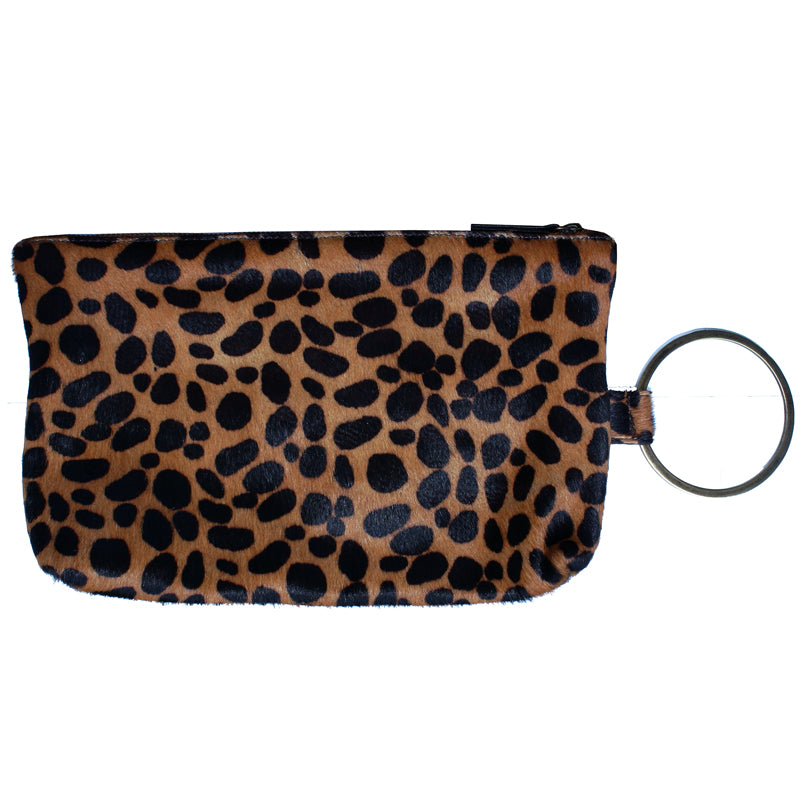 Ring Clutch - Leopard Fur