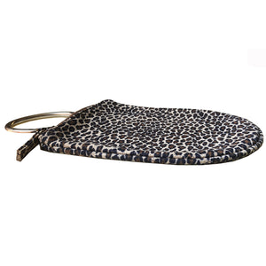 Mini Ring Wristlet - Mini Leopard