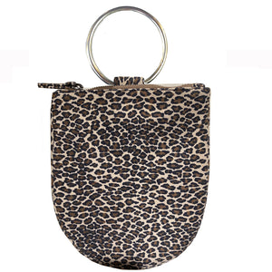 Mini Ring Wristlet - Mini Leopard