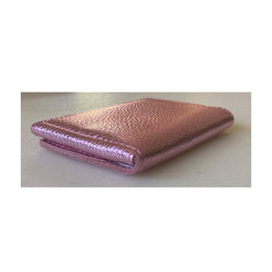 Folding Wallet - Light Pink Metallic