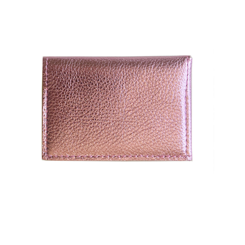 Folding Wallet - Light Pink Metallic