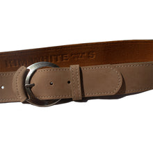 Load image into Gallery viewer, Leather-Tipped Belt - Deer wAntique Nickel
