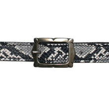 Load image into Gallery viewer, Mini Picture Frame Belt -B&amp;W Snake
