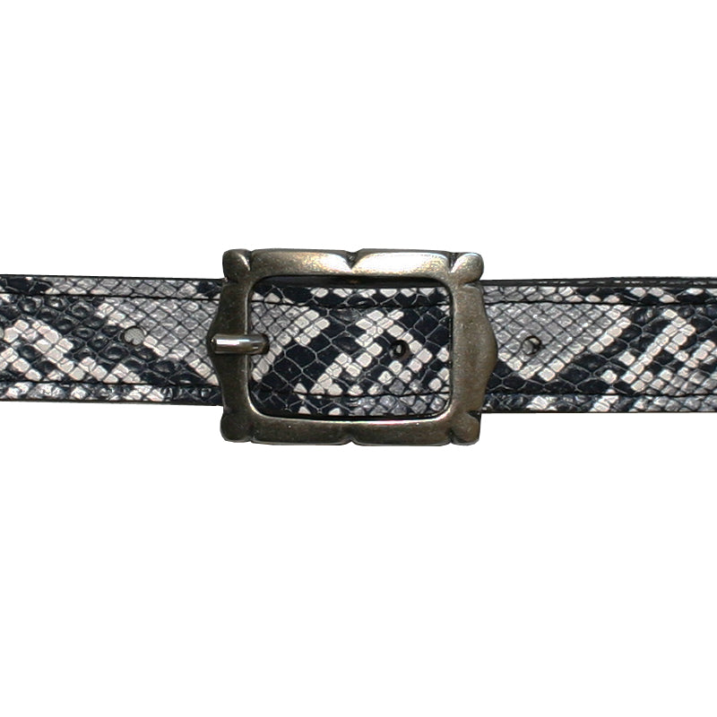 Mini Picture Frame Belt -B&W Snake