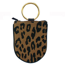 Load image into Gallery viewer, Mini Ring Wristlet - Leopard
