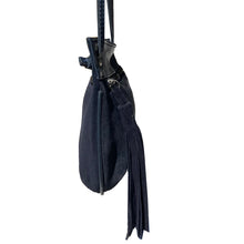 Load image into Gallery viewer, Tassel Bag - Navy Suede
