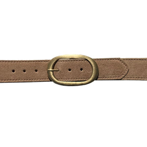 Oval Classic -Tan Suede