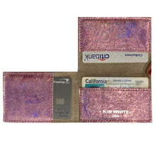 Load image into Gallery viewer, Folding Wallet - Pink Sparkly
