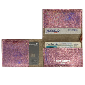 Folding Wallet - Pink Sparkly