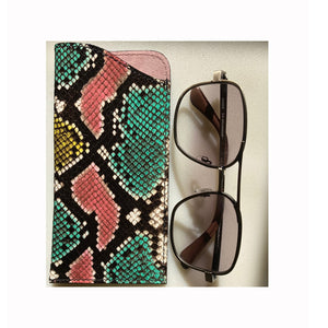 Eyeglass Case - Pastel Snake