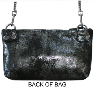 Patch Pocket Bag - Smoky Black Metallic