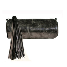 Load image into Gallery viewer, Cylinder Clutch - Distressed Pewter Metallic
