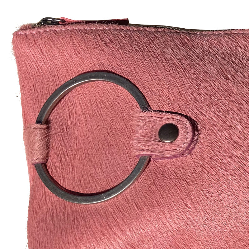 Ring Clutch - Pink Fur