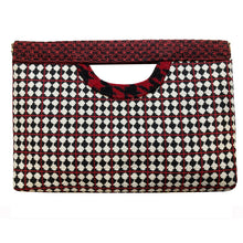 Load image into Gallery viewer, Cut-Out Clutch - Black, White &amp; Red 1977

