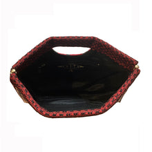 Load image into Gallery viewer, Cut-Out Clutch - Black, White &amp; Red 1977
