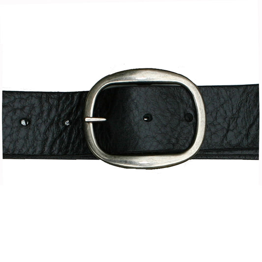 Heirloom Basic Belt - Black with Antique Nickel Buckle