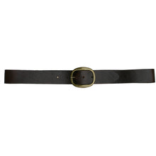 Load image into Gallery viewer, Heirloom Basic Belt - Chocolate with Antique Brass Buckle
