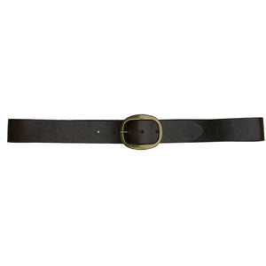 Heirloom Basic Belt - Chocolate with Antique Brass Buckle