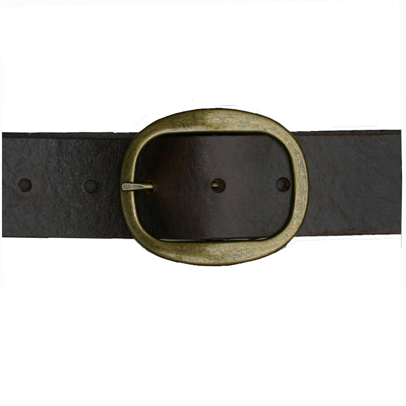 Heirloom Basic Belt - Chocolate with Antique Brass Buckle