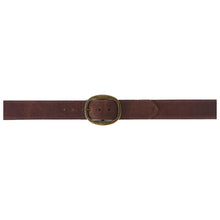 Load image into Gallery viewer, Heirloom Basic Belt - Rusty Brown with Antique Brass Buckle
