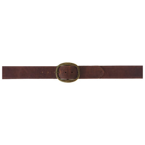 Heirloom Basic Belt - Rusty Brown with Antique Brass Buckle
