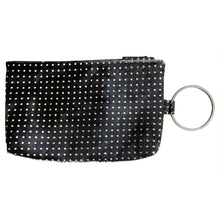 Load image into Gallery viewer, Ring Clutch - Black &amp; White Polka Dot Fur
