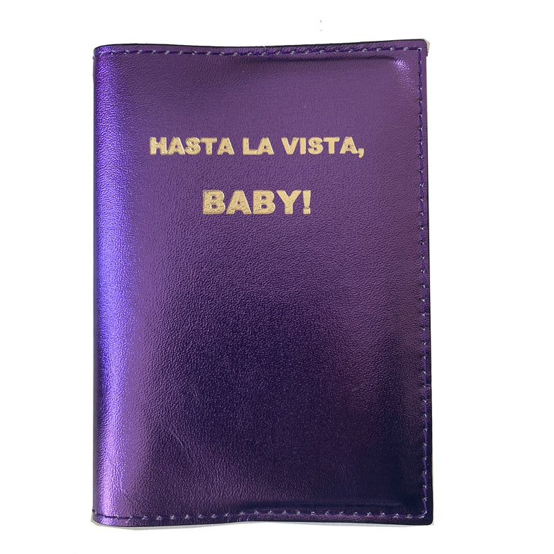 Passport Holder - Purple Metallic