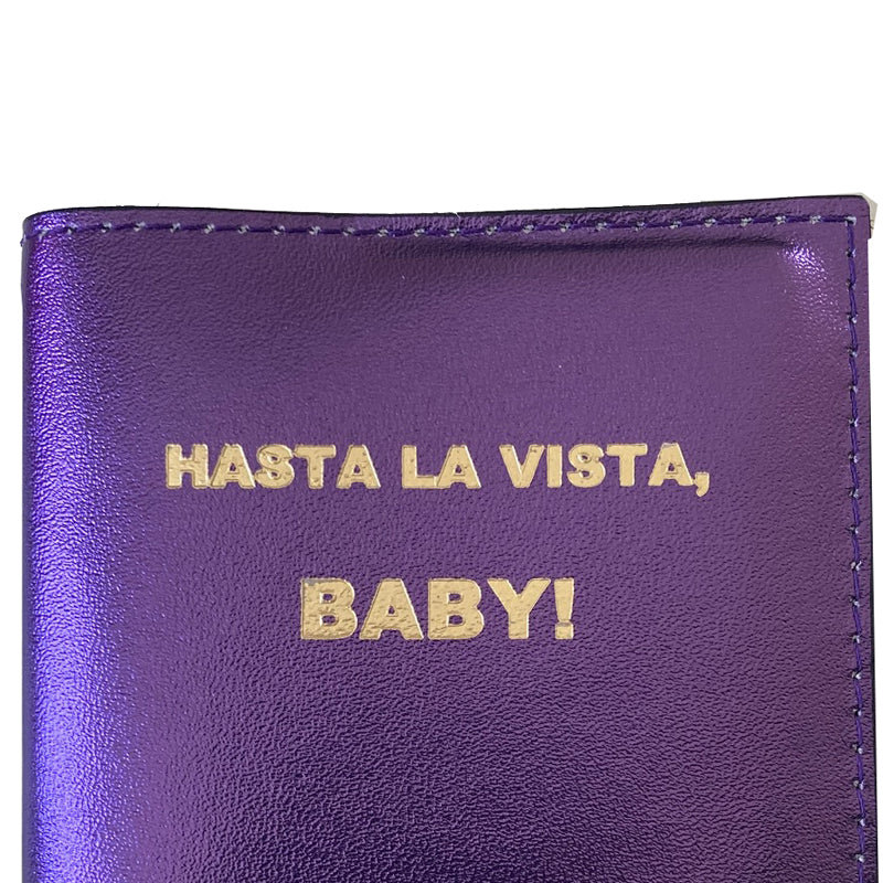 Passport Holder - Purple Metallic