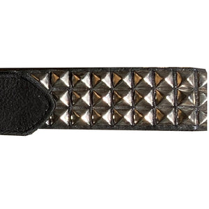 Pyramid Stud Belt - silver