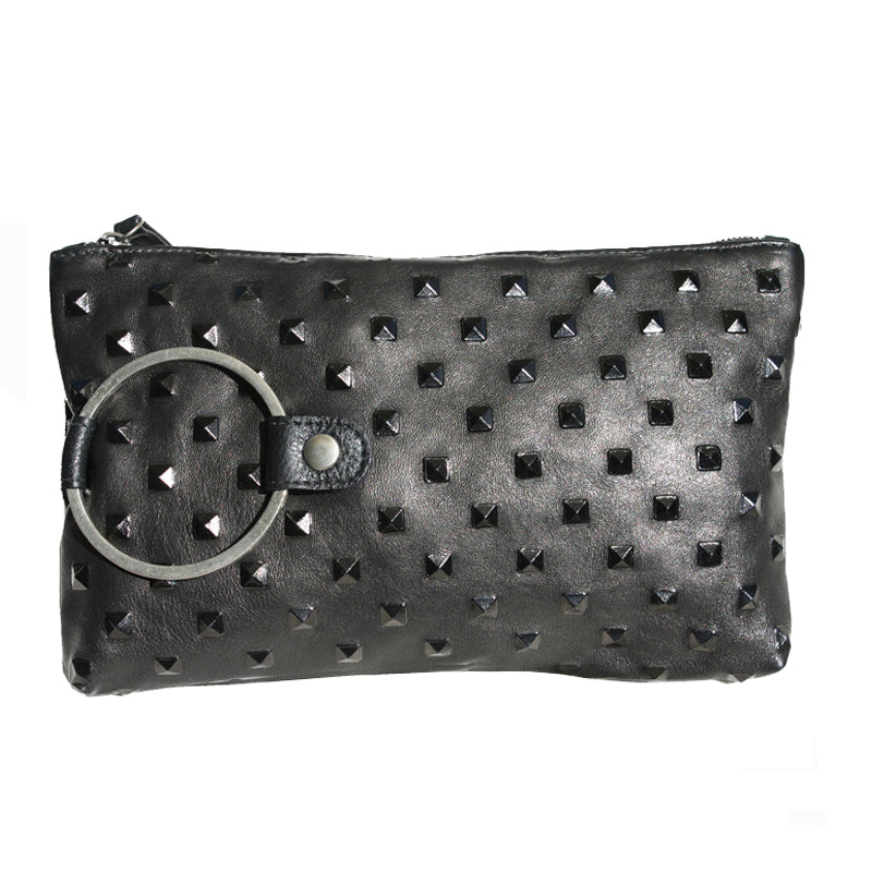 Ring Clutch - Black Pyramid