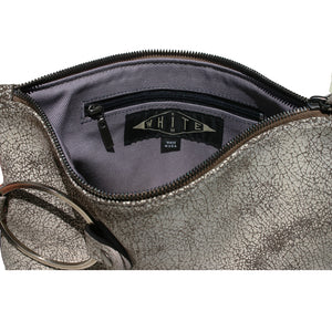 Ring Clutch - Crackle White
