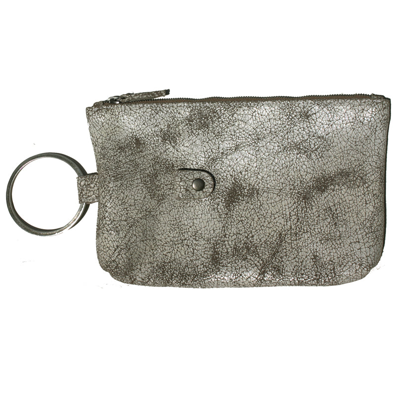 Ring Clutch - Crackle White