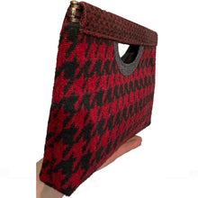 Load image into Gallery viewer, Cut-Out Clutch - Red &amp; Black Chevron 1979
