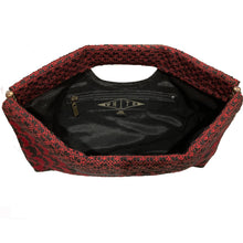 Load image into Gallery viewer, Cut-Out Clutch - Red &amp; Black Chevron 1979
