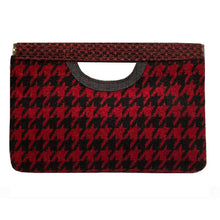 Load image into Gallery viewer, Cut-Out Clutch - Red &amp; Black Chevron 1979
