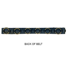 Load image into Gallery viewer, Ring-Around Belt - Black with Antique Brass
