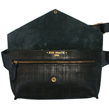 Load image into Gallery viewer, Seam-Out Fanny Pack - Black Matte Crosshatch
