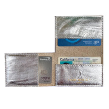 Load image into Gallery viewer, Folding Wallet - Silver Crinkle

