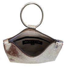 Load image into Gallery viewer, Ring Wristlet - Silver Snake Metallic
