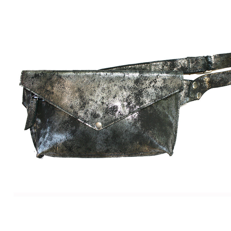 Seam-Out Fanny Pack - Smoky Black Metallic