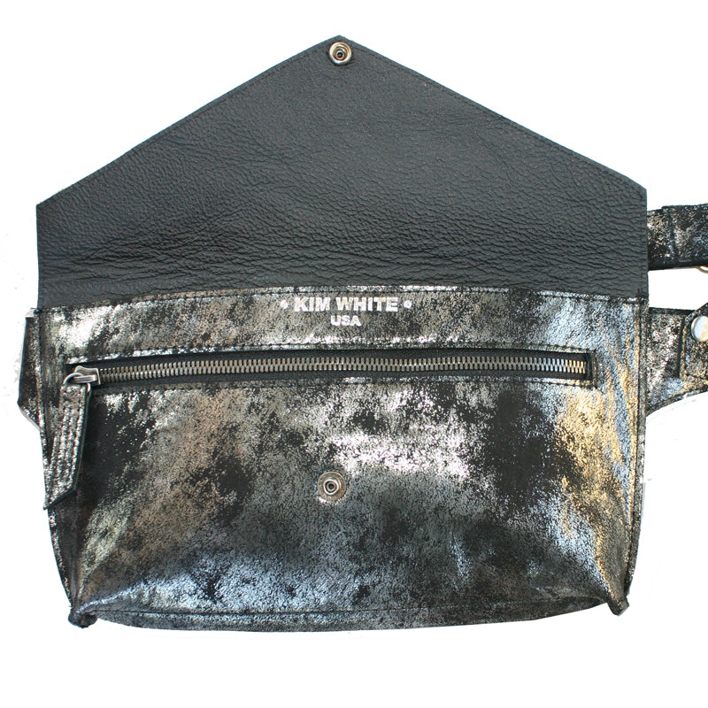 Seam-Out Fanny Pack - Smoky Black Metallic