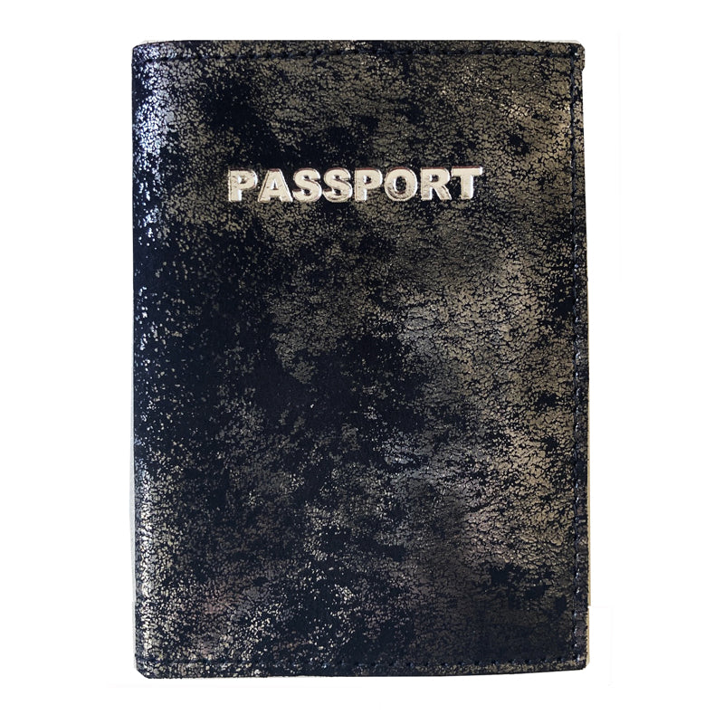 Passport Holder - Smoky Black Metallic