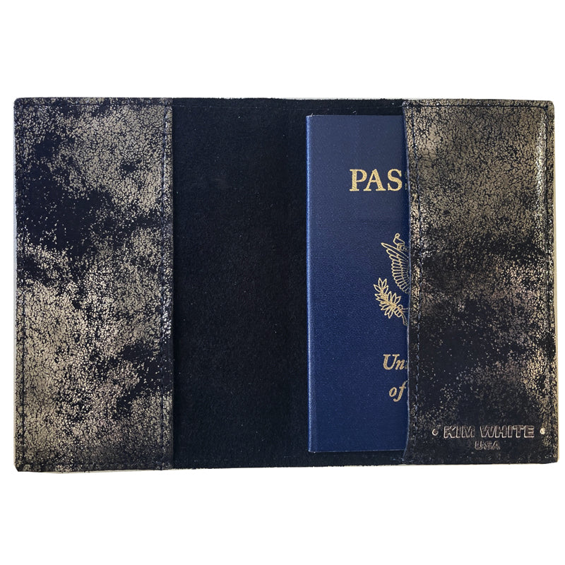 Passport Holder - Smoky Black Metallic