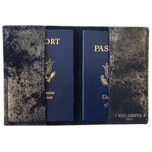 Passport Holder - Smoky Black Metallic