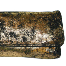 Load image into Gallery viewer, Baguette Clutch  - Smoky Gold Metallic
